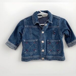 Faded Glory Baby Vintage Nautical Denim Jacket Size 3-6 Months